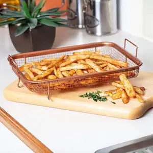 Kupfer Crisper Tray POTATO Chip gebratene Backform