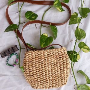 Bolsos de mano de paja de ratán de bambú hechos a mano de alta calidad de Vietnam, nuevo estilo, bandolera de moda para mujer para uso en la playa de verano - Product Image 4