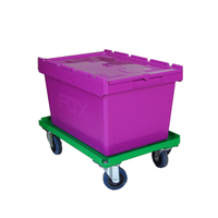 Boîtes de rangement en plastique verrouillables de 65 L pour déménagement
