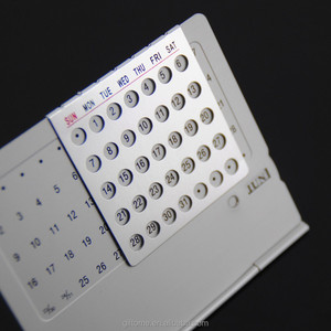 Campione Gratuito Calendario Perpetuo da Tavolo in Alluminio Stampato 2026 per Scopi Promozionali - Product Image 3