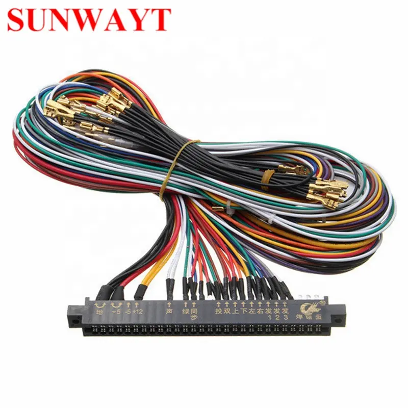 Hot selling arcade jamma harness 28 pin support 5 6 button Jamma wire for Arcade Cabinet