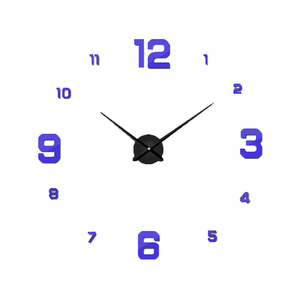 Zogift Newest High Quality Circular <strong>Wall</strong> <strong>Clock</strong> Modern Big Digital 3D DIY Acrylic <strong>Mirror</strong> Quartz Electronic Movement Needle <strong>Clocks</strong> - Product Image 4