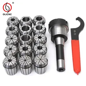 15Pcs/set ER40 Spring Collet High Precisions Collet Set With R8 Shank ER40 Chuck for CNC Engraving Machine Milling Lathe Tool