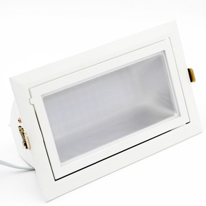 ไฟดาวน์ไลท์ LED ทรงสี่เหลี่ยมผืนผ้า ปรับได้ เคลื่อนย้ายได้ 30w 50w  ฝังฝ้าเพดาน  ความสว่างสูง ประหยัดพลังงาน - Product Image 5