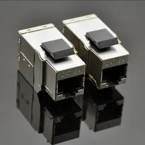 <span class=keywords><strong>Coupleur</strong></span> Keystone <span class=keywords><strong>RJ45</strong></span> Cat6A blindé en ligne pour réseaux, câbles de brassage, câbles <span class=keywords><strong>Ethernet</strong></span>/cordons - Product Image 1