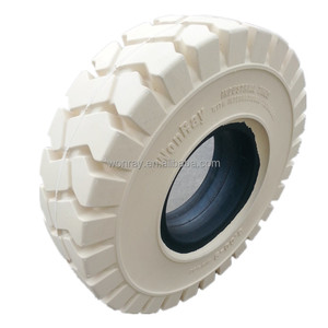 Pneu industriel blanc 18x7-8 Pneu plein pour chariot élévateur 18*7-8 Pneu de <span class=keywords><strong>roue</strong></span> arrière - Product Image 3
