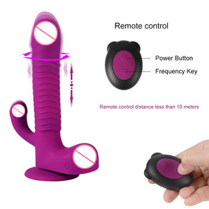 <span class=keywords><strong>Vibratore</strong></span> a Forma di <span class=keywords><strong>Pene</strong></span> con Rotazione a 360 Gradi, Ricaricabile USB, Telecomando, Dildo Telescopico - Product Image 4
