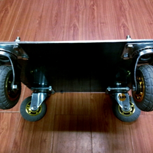 Ruedas de 6 pulgadas Top Tấm xoay bánh xe đường kính 150 mm màu xám đàn hồi cao su 5x54 công nghiệp Caster bánh xe - Product Image 3