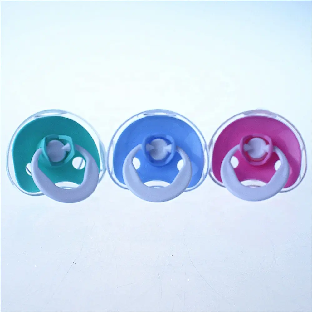 ALGO China manufacturer food grade plastic baby pacifier with silicone nipple