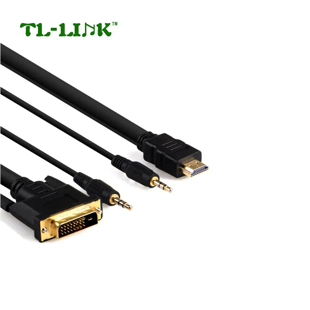 En iyi Fiyat ile HDMI to DVI kablo 3.5mm ses kablosu