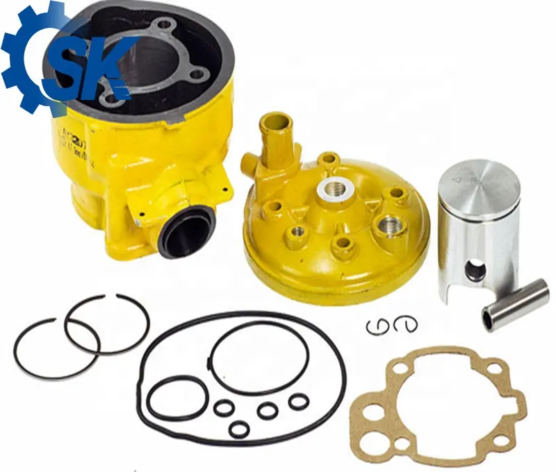 SK-CK044 Cylinder kit and kit for minarelli AM6 yellow colour 40.3mm