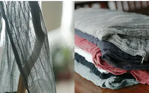 Gewassen 100% linnen stof voor sjaal