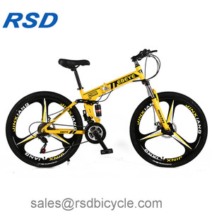 Bicicleta de Montaña plegable de 26 pulgadas con freno de disco, bici de montaña plegable de 21 velocidades - Product Image 6
