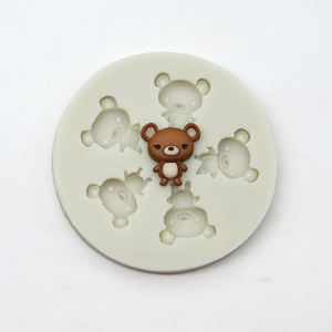 Moldes de silicona con diseño de osos para decoración de tartas, moldes de silicona para decoración de pasteles, dulces, Chocolate, pasta de goma, para magdalenas y Fondant - Product Image 5