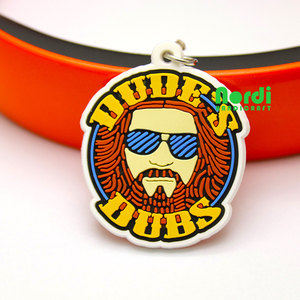 Materiale Pvc personalizzato di alta qualità portachiavi in gomma morbida 2d/3d Pvc chiave Tag con codice QR stampato - Product Image 3