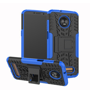 Moda PC TPU suave duro doble protección teléfono cubierta soporte plegable para Motorola Moto <span class=keywords><strong>Z3</strong></span> juego - Product Image 6