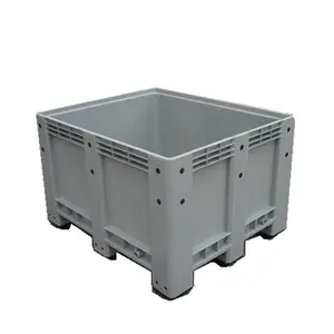 600 liter durable industrial plastic pallet storage box