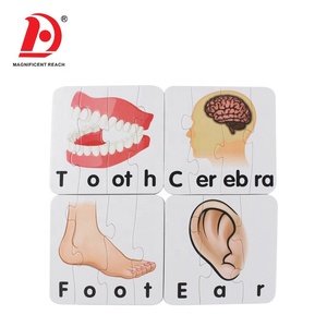 HUADA divertente apprendimento gioco educativo Set di parti del corpo umano Design per bambini Puzzle giocattoli - Product Image 2
