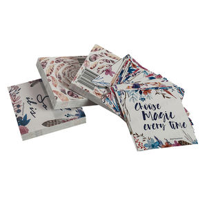 Cartes d'affirmation carrées colorées personnalisées avec <span class=keywords><strong>coin</strong></span> droit - Product Image 1