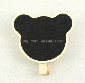 Mini clipchalkboard, Tableaux noirs sur le bâton stand! En bois babillard! Fête de mariage décorations - Product Image 5