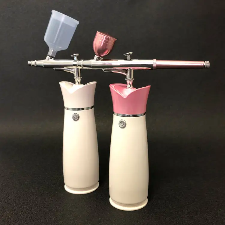 Mini wiederaufladbare foundation make-up gesichts sauerstoff airbrush kompressor kit