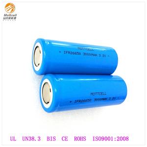 IFR 26650 3000 mAh <span class=keywords><strong>3</strong></span>.<span class=keywords><strong>2</strong></span> V li-ion reachargeable batería para la luz solar energía almacenada - Product Image 1