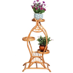Vendita Calda: Supporto per <span class=keywords><strong>Fiori</strong></span> e Piante in Canna e Rattan, Design per Arredamento Soggiorno, per Piante e <span class=keywords><strong>Fiori</strong></span> da Interno - Product Image 1