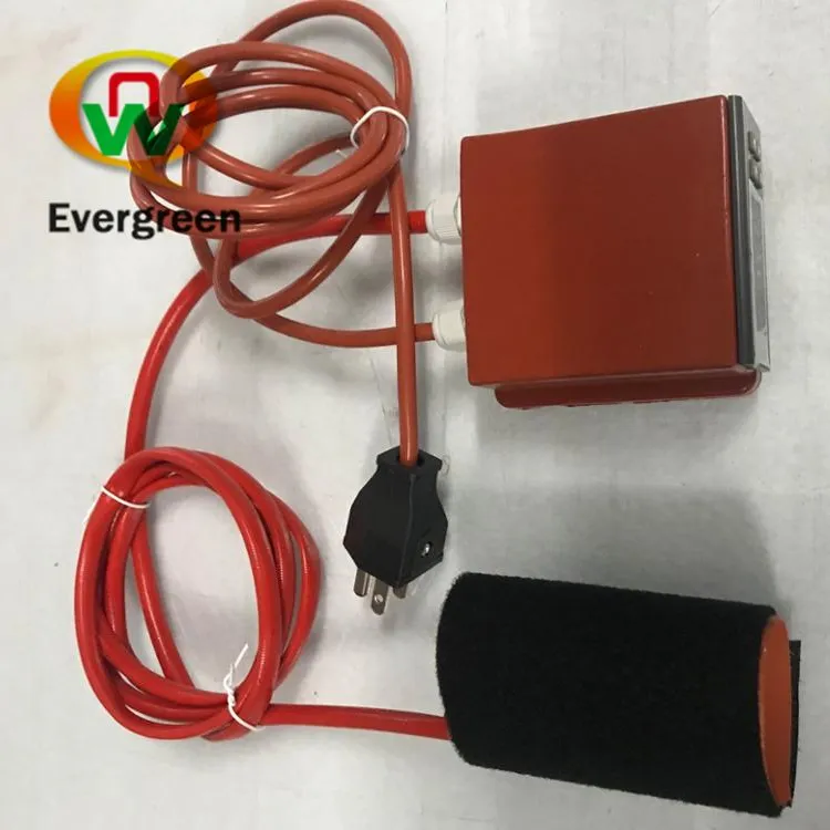 Calentador de jeringa médica de plástico con controlador Digital de temperatura, calentador de goma de silicona de 120V/220V