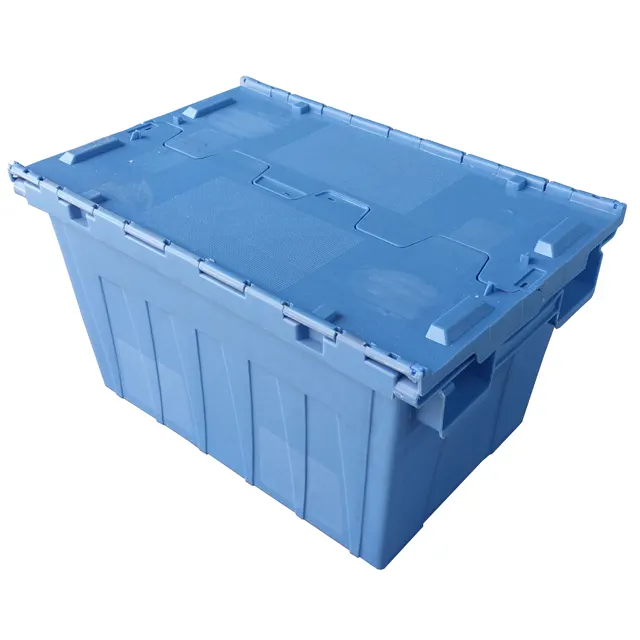 Kapaklı 560*380*330mm plastik sandık plastik alışveriş çantası kutu