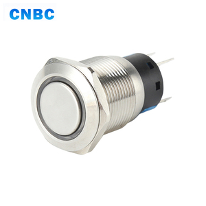 CNBC Chống Nước 19 Mét Đường Kính 12V 24V Ino1nc Momentary Tự Khóa 220V Kim Loại <span class=keywords><strong>Push</strong></span> <span class=keywords><strong>Button</strong></span> Chuyển Với Đèn Led - Product Image 2