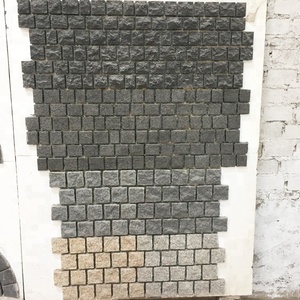 Dalles de pavage en <span class=keywords><strong>granit</strong></span> naturel de Chine G654 gris foncé gris clair <span class=keywords><strong>10x10</strong></span> pour parking de voitures, application extérieure moderne - Product Image 5