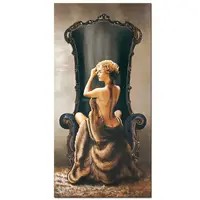 FLarge Größe Segeltuchwandkunstdrucke, Sexy Nude Lady Ölgemälde Gefühl Bild Gedruckt auf Leinwand Wand Aufkleber Studio Wandbild