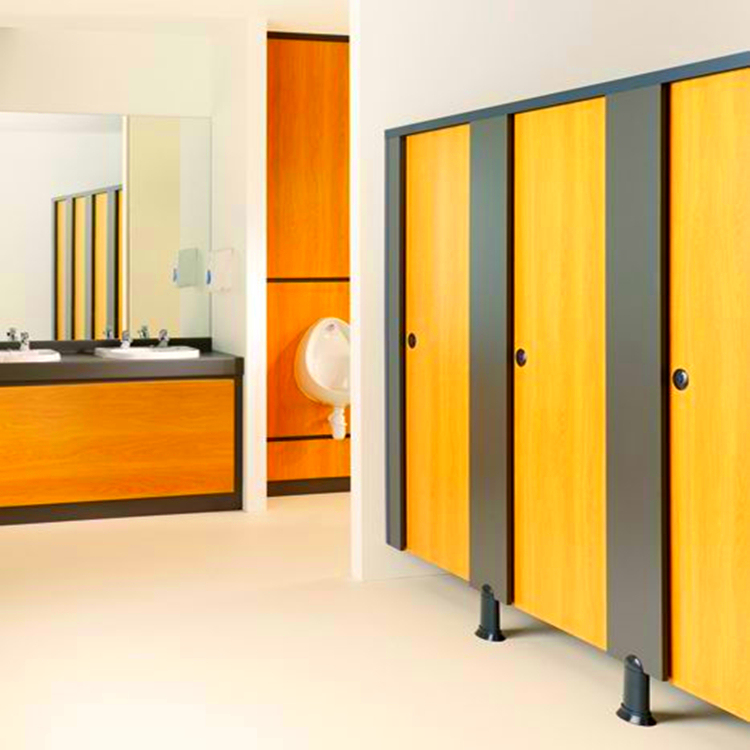 HPL Cloison De Toilette avec un Design Coloré