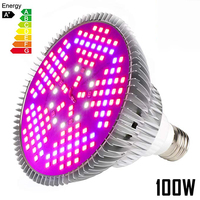 Ampoule LED de culture 100W E27, spectre complet, pour plantes d'intérieur, légumes, fleurs et floraison, pour serre de plantes succulentes, 150 LED