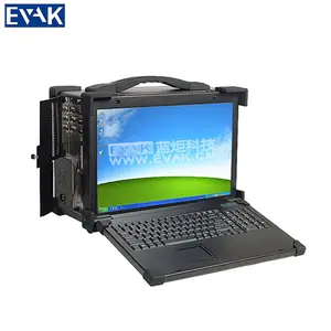 17.3 inç LCD taşınabilir endüstriyel sağlam aşağı bilgisayar ile 4 * tam boy genişleme yuvaları 4*3.5 HDD