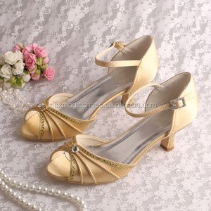 23 colori di Strass <span class=keywords><strong>Tacco</strong></span> <span class=keywords><strong>Basso</strong></span> Da Sposa Scarpe Da Sposa <span class=keywords><strong>Sandali</strong></span> - Product Image 3