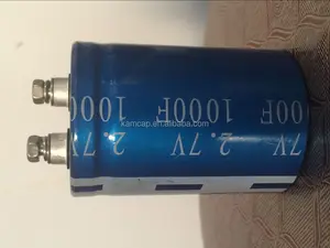 Supercapacitor/ultra capacitor/farad 2.7v 1000f winding series, conexão de dois lados, kamcap supercapacitor alta qualidade preço baixo