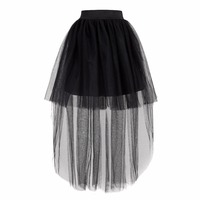 Jupe asymétrique personnalisée pour femmes jupe de haute qualité pour filles adultes jupe en tulle de ballet jupes tutu longues noires pour femmes vente en gros