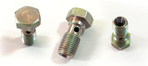 Matériel de fixation de haute qualité en acier inoxydable frein hydraulique tuyau ligne raccord de tuyau M12x1 <span class=keywords><strong>M10</strong></span> simple Double boulon Banjo creux - Product Image 3