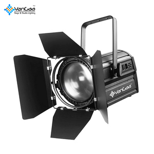 VanGaa 200 Wát Dimmable Cơ Giới Zoom Bi-màu COB 200 Chiếu Sáng Sân Khấu <span class=keywords><strong>LED</strong></span> Studio Fresnel Spotlight - Product Image 1