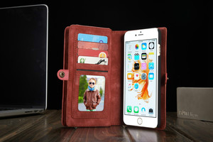 Cartera de Cuero multifuncional con tapa posterior de cuero para iPhone 6 / 6 plus ,new arrived leather case for iPhone 6 / 6plu - Product Image 5