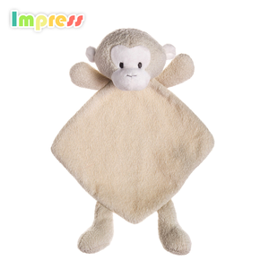Blanco lindo juguete manta de bebé con el mono adjunta - Product Image 6