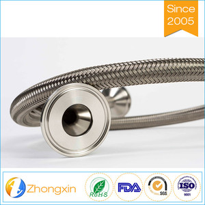 Material de acero inoxidable de montaje con 316 <span class=keywords><strong>SS</strong></span> trenzado Teflon ptfe manguera de plástico, conexión de <span class=keywords><strong>la</strong></span> manguera ptfe - Product Image 2