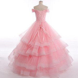 RSM6675 hombro capas falda grande <span class=keywords><strong>vestido</strong></span> de novia fotos hot pink <span class=keywords><strong>vestido</strong></span> de novia - Product Image 4