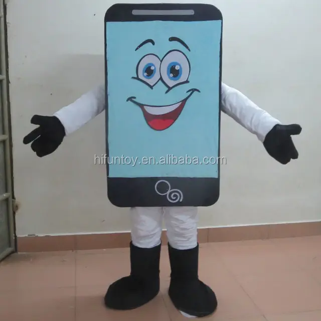 Funtoys CE Custom Made Ponsel Maskot Kostum untuk Dijual untuk Orang Dewasa