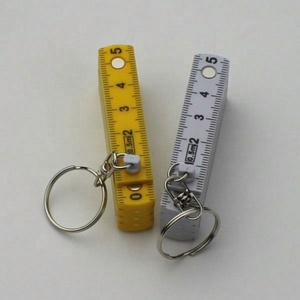 Mini régua dobrável de plástico com chaveiro de 50 cm - Product Image 5