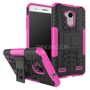 2 en 1 del neumático textura armor kickstand híbrido caso para ZTE Blade V6 Plus cubierta del teléfono móvil - Product Image 6