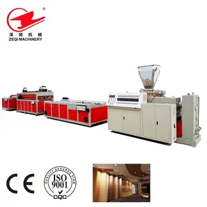 Zeqi 65Mm 36Rpm 37Kw Counter-Rotating Conical Twin-Screw Pvc Wall Panel Production Making Machine