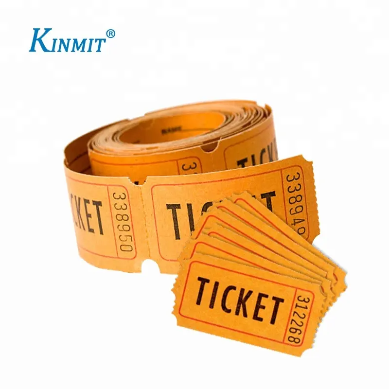 Großhandels preis Custom Gewinnspiel Ticket Roll Custom Color Ticket Printing