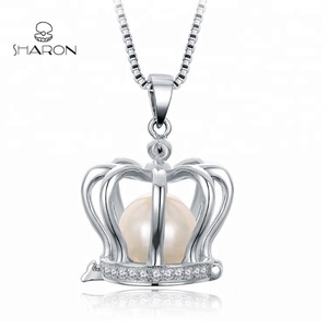 Ins — perles breloques en argent <span class=keywords><strong>Sterling</strong></span> 925, bijoux, couronne, <span class=keywords><strong>cage</strong></span> à perles pour filles, tendance, vente en gros - Product Image 1